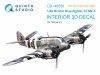 Quinta Studio QD+48556 Bristol Beaufighter TF.Mk.X 3D-Printed & coloured Interior on decal paper (Tamiya) (with 3D-printed resin parts) 1/48